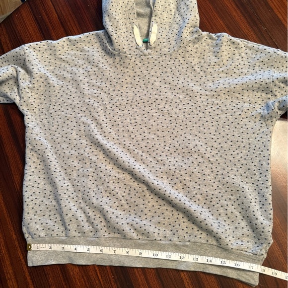 United Colors Of Benetton Gray Polka Dot Hooded Sweatshirt Girls 3XL 13Y-14Y - Picture 10 of 12